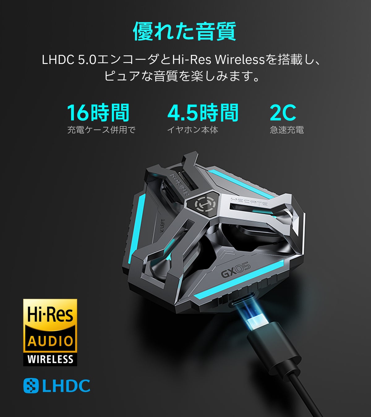 EDIFIERより最新テクノロジーを搭載した究極のHECATEゲーミングイヤホン「GX05」を発売のサブ画像4