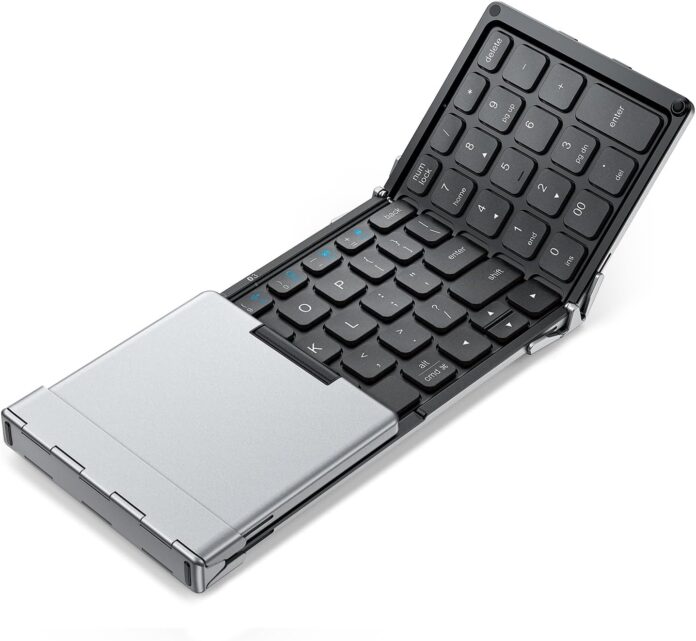 【iClever】テンキー搭載！折りたたみ式Bluetoothキーボードが新発売！30％OFFセール開催のメイン画像