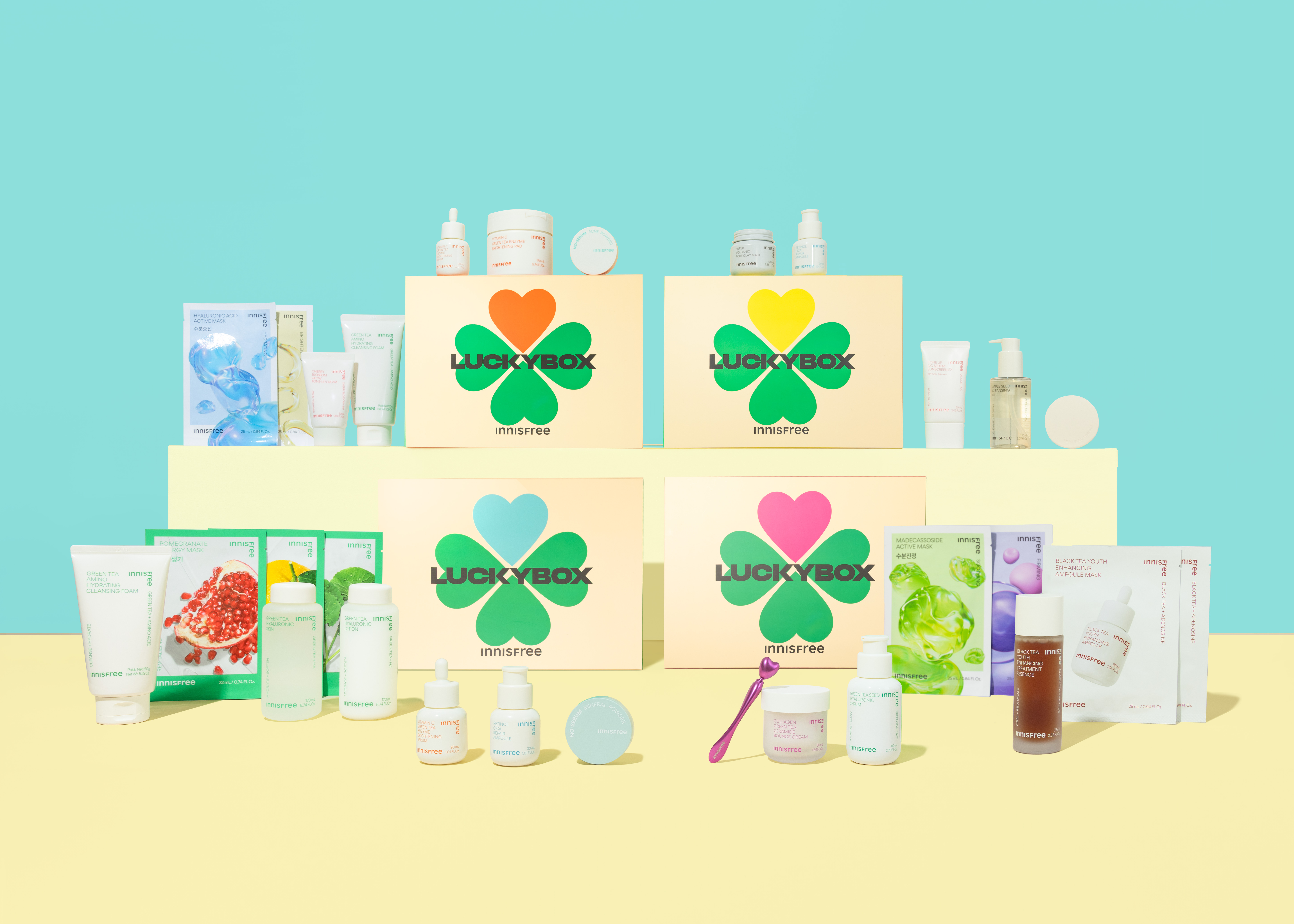 【INNISFREE×Qoo10 メガ割】夏の肌悩みに合わせた4種のスキンケアセットを最大58％OFFで発売！のサブ画像1