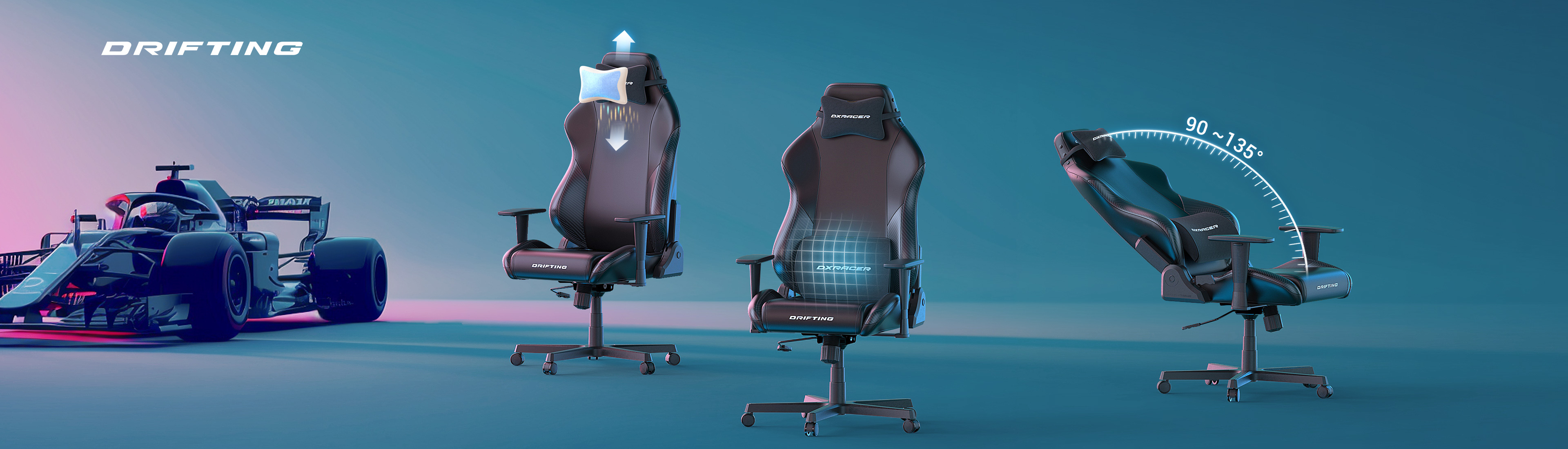 DXRACER日本新公式サイトお客様感謝祭開催！！！FF7モデルなど人気のDriftingシリーズゲーミングチェア4機種を今ならなんと8000円OFFで買える！のサブ画像3