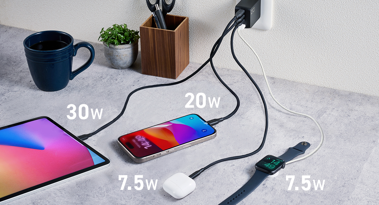 【株式会社CIO】最大67W対応4ポート搭載世界最小級充電器“NovaPort QUADⅡ67W”が7月18日より販売開始！のサブ画像6