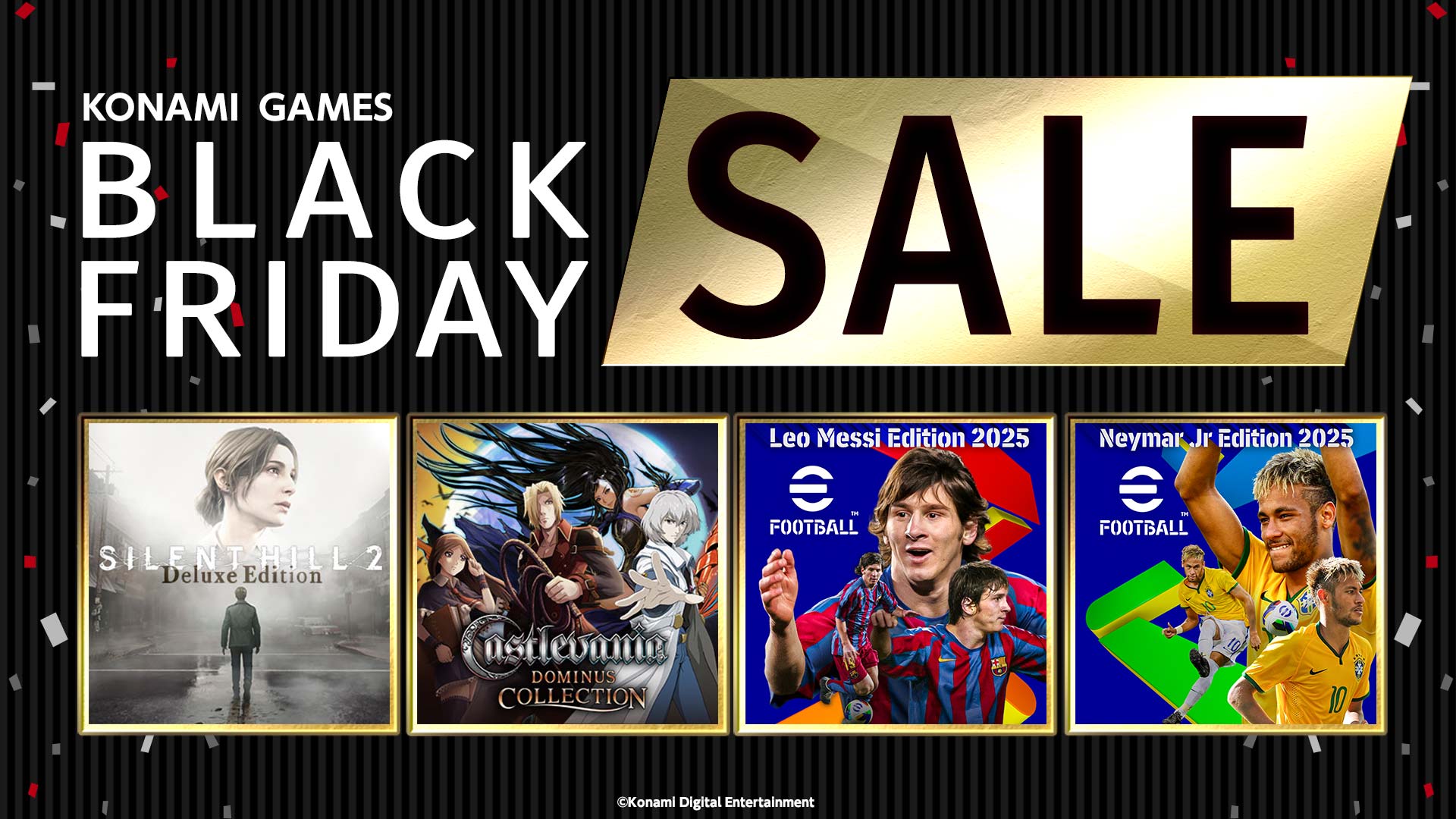 KONAMI「BLACK FRIDAY SALE」開催中! 最大80％オフ!「SILENT HILL 2 デラックスエディション」などが初セール!!のサブ画像1