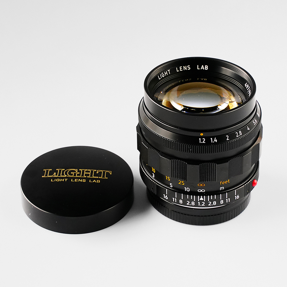 第４回 上野クラシックカメラ博のお知らせのサブ画像3_LIGHT LENS LAB 50mm f1.2 ASPH.（ 周ノクチ）ブラックペイント（レンズユニット世界限定 800本）
