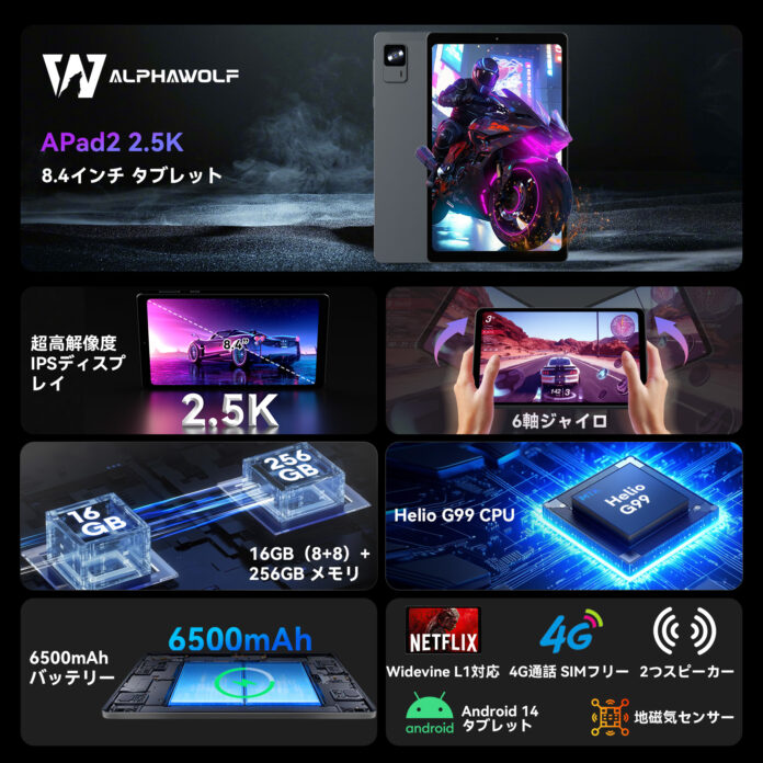 Alphawolf x 楽天スーパーSALE開催！大人気Android 14 タブレットセール中、このチャンスをお見逃しなく！のメイン画像