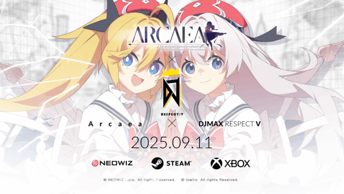 【NEOWIZ】『DJMAX RESPECT V』、人気リズムゲーム「Arcaea」とコラボした新DLCをリリース！のメイン画像