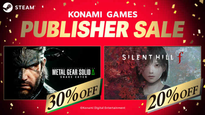 最大80％オフのKONAMI 「PUBLISHER SALE」をSteam Storeで開催中！のメイン画像