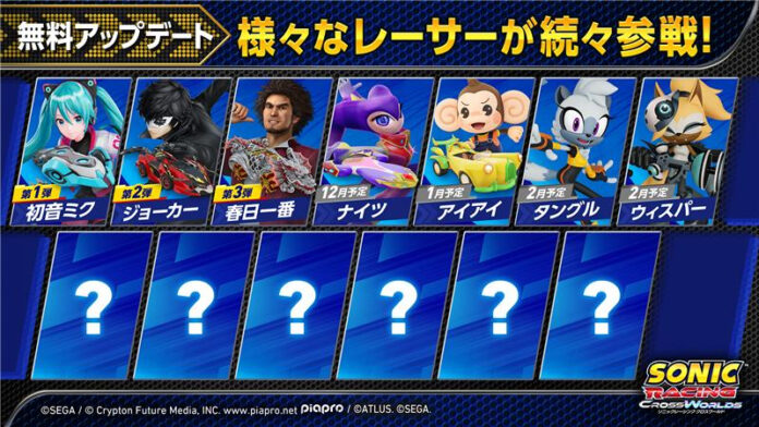 『ソニックレーシング クロスワールド』 無料アップデートで「ナイツ」や「アイアイ」など新コラボレーサー続々参戦！さらにBlack Fridayセールで30%オフ開催中！のメイン画像