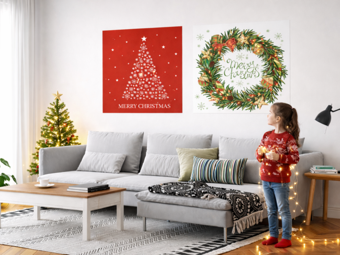 【期間限定50%OFFセール】今年のクリスマスは壁紙で特別な空間演出を。簡単に貼って剥がせる「Decol クリスマス壁紙コレクション」がお得にのメイン画像