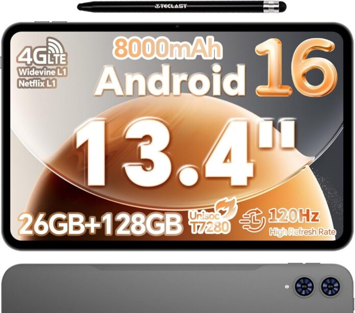 【18％OFF】Android 16搭載の13インチ大型タブレット「Teclast T65 128GB」が大特価｜通常28,900円→23,654円の期間限定セール /20GB+128GB/120Hzのメイン画像