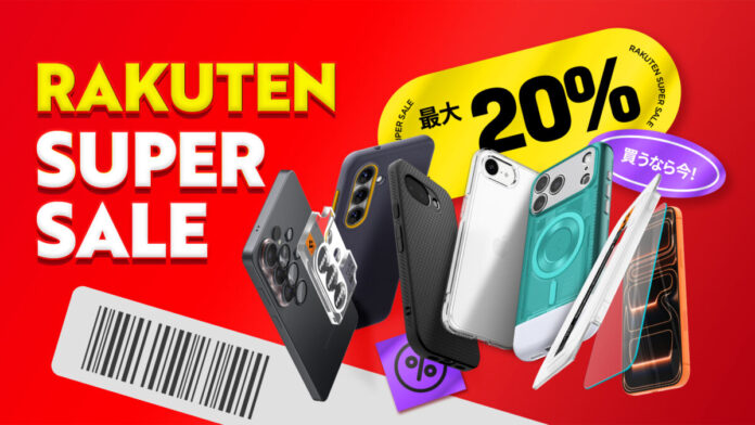 【Spigen】待ちに待った楽天スーパーセール！高品質で保護力の高いSpigenの商品が全商品対象で、最大20％OFF！のメイン画像