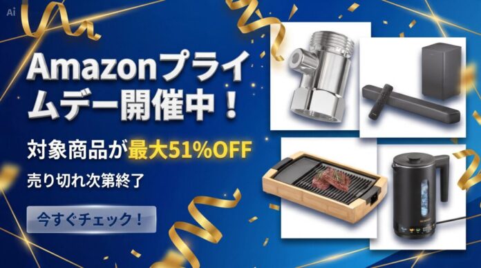 【Amazonプライムデー】SINSANKAI取り扱いの対象商品が最大51%OFF！のメイン画像