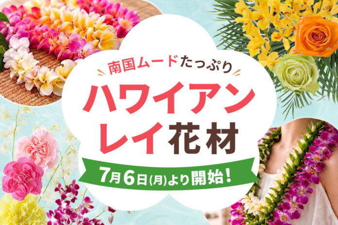 ハワイアンレイ作成におすすめの花材を、7月6日～販売開始！｜花の卸通販フラワースミスマーケットのメイン画像